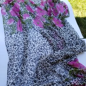 Forever 21-Extra Large Animal Print scarf 74"x47"